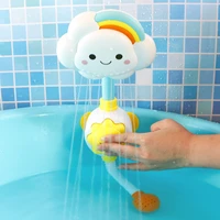 baby bath toys cloud bathtub showers bathing spouts suckers folding faucet children bath toys cute spray shower kids gift