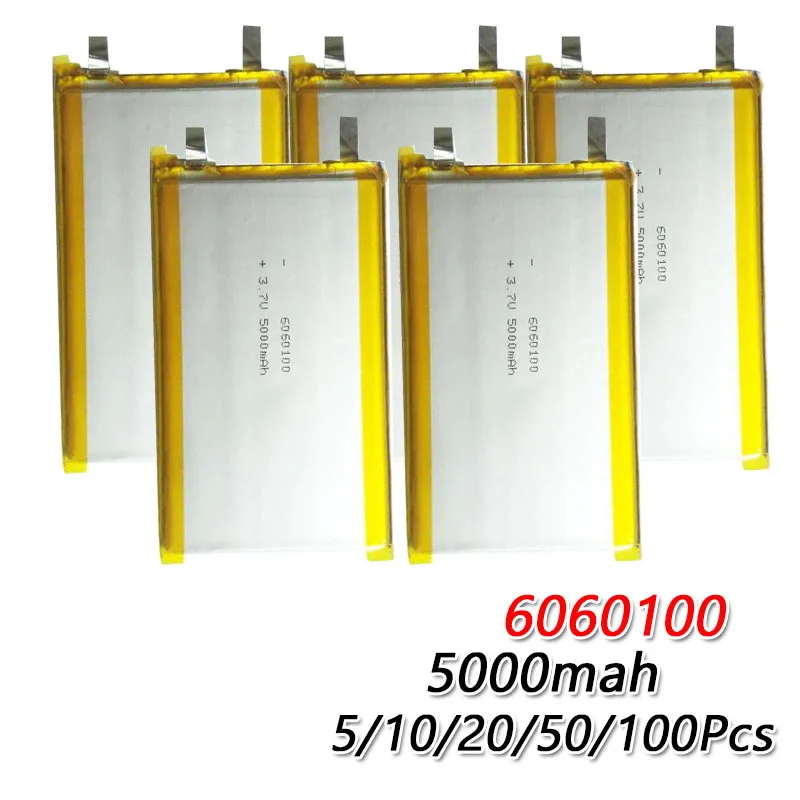 5000 мАч 3 7 В 6060100 полимерный литиевый LiPo аккумуляторная батарея для GPS PSP DVD тахограф