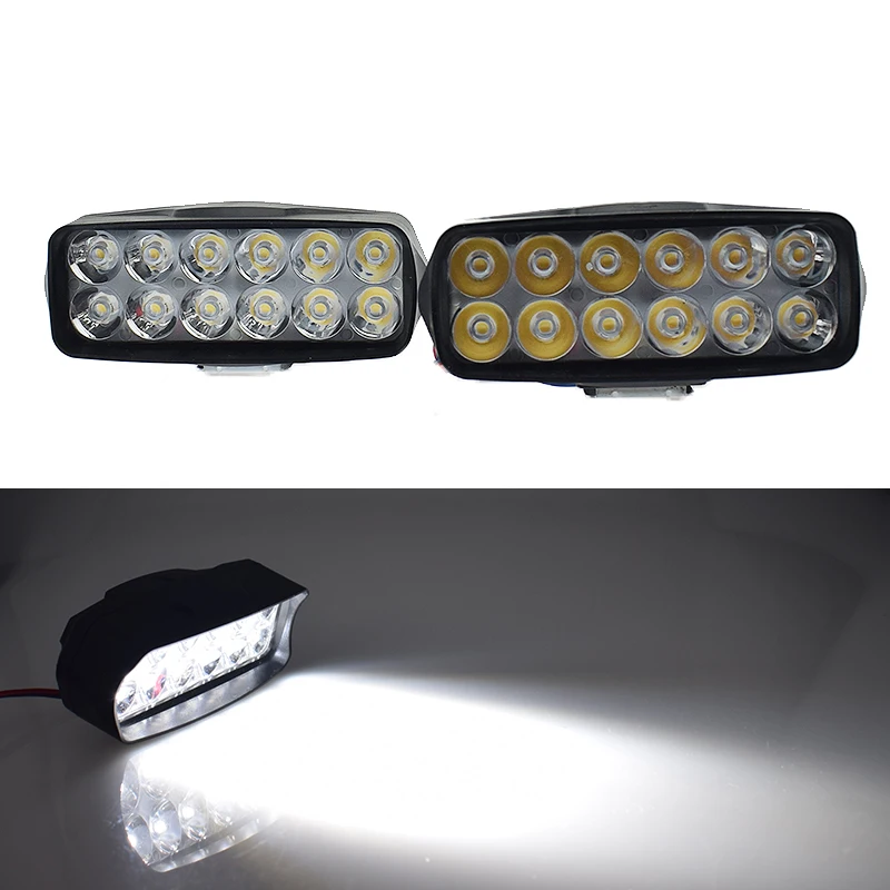 

Фары рабочие для мотоциклов, светодиодные, 12 В, 18 Вт, 6500 К