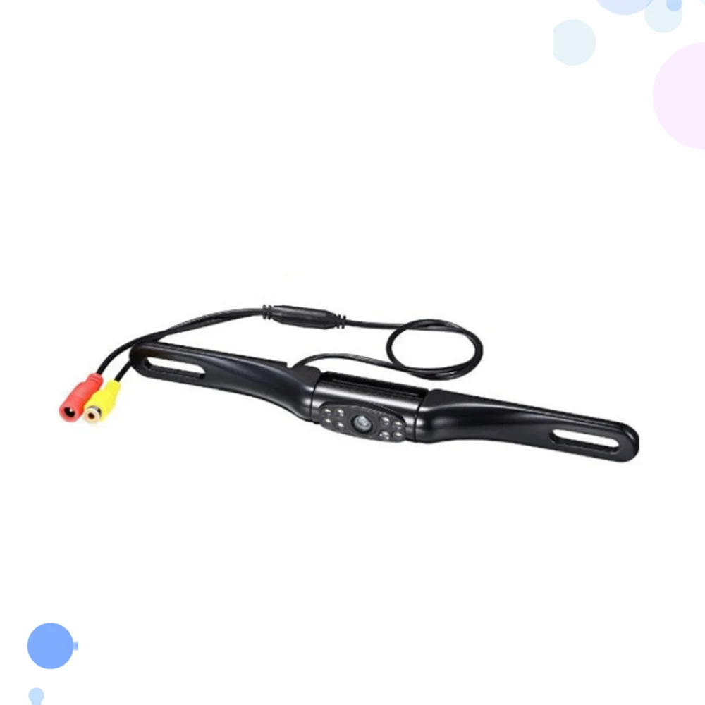 

1Pc 8 LED Metal Professional Vehicle Safety Driving Equipment Vehicle Camera Back Sight Camera with Scaleplate Holder (Black)