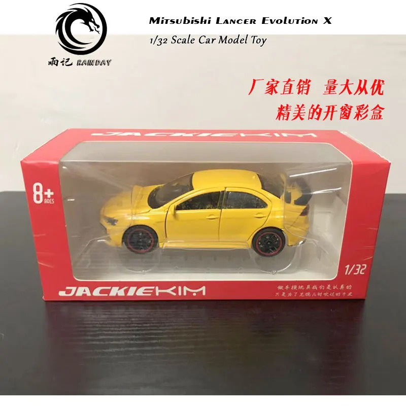 RD 1/32 масштабная модель автомобиля игрушки Mitsubishi Lancer Evolution X звук и свет Литье Металла Отступить модели автомобиля игрушки для подарка, для детей