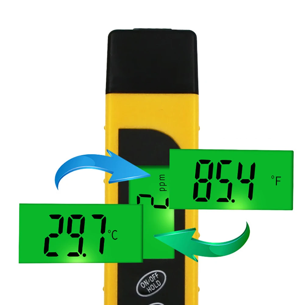 PH Тест качества воды ручка с tds счетчик питьевой тестер Ручка Подсветка Чистота