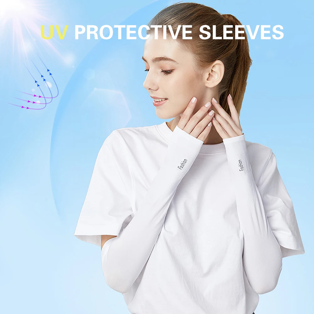 Охлаждающие рукава унисекс 1 пара чехол для езды на велосипеде бега защита от УФ