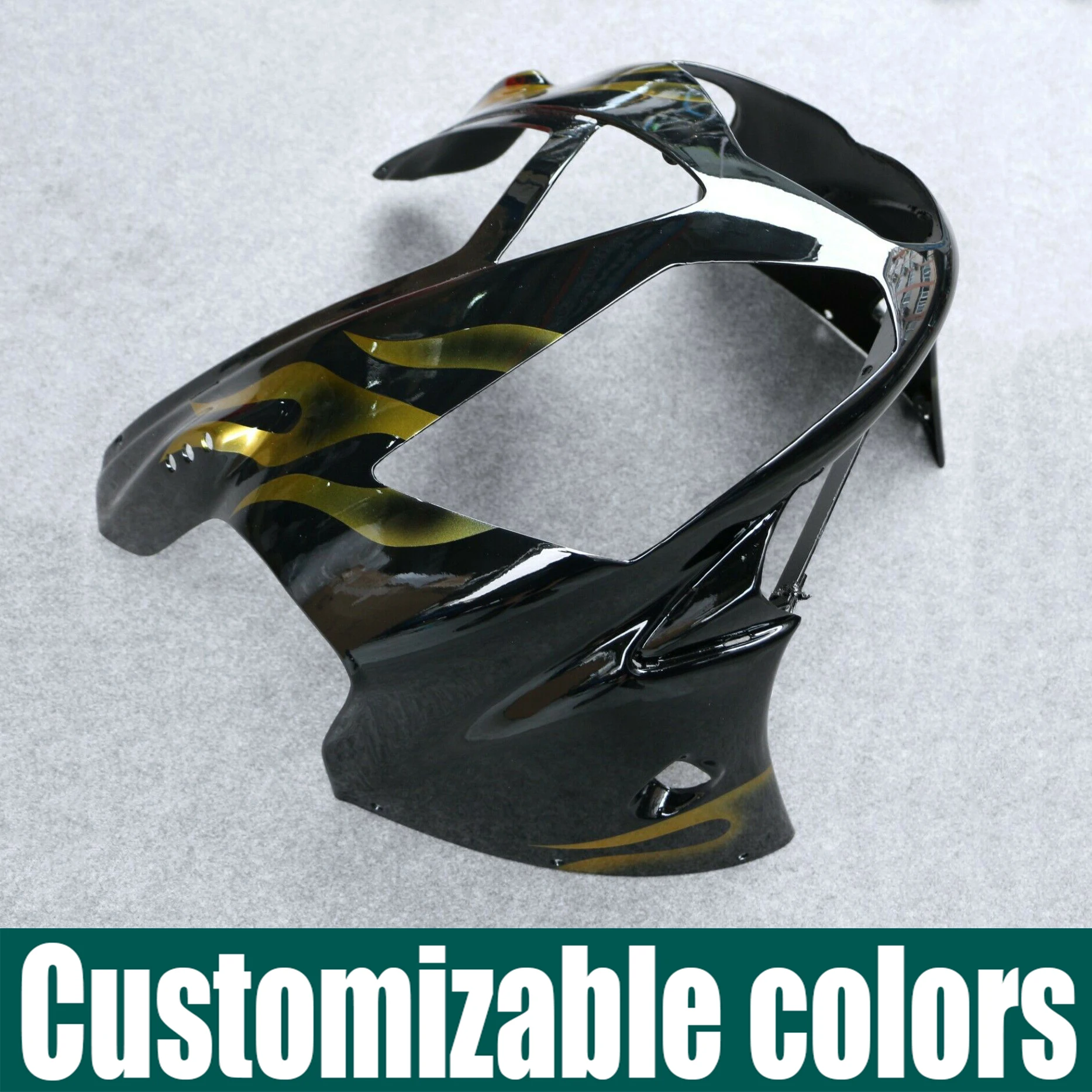 Подходит для 2002 2006 Kawasaki ZX 12R Ninja ВЕРХНЯЯ ПЕРЕДНЯЯ передняя фара мотоцикла Cowl ZX12R 2003