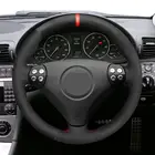 Ручное шитье из черной ткани под замшу с Чехол рулевого колеса автомобиля для Mercedes-Benz W170 W171 slk-класс SLK 2004-2008 C230