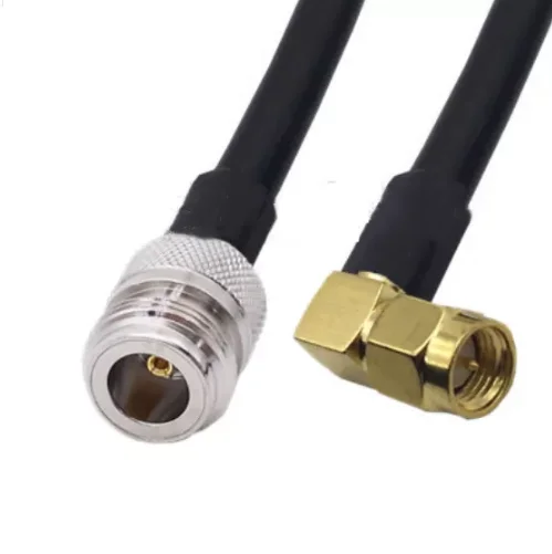 

N Female to SMA Male Right Angle RF LMR200 Pigtail Low Loss Double Shielded Coaxial Cable Extension 1-15M