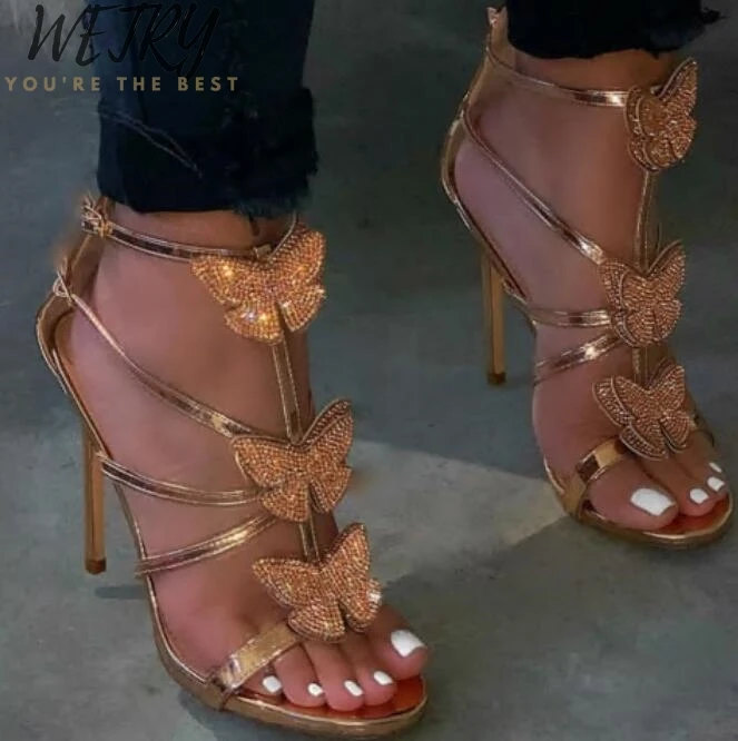 2020 весна/новые женские босоножки сезон лето стразы бант с вырезами в римском