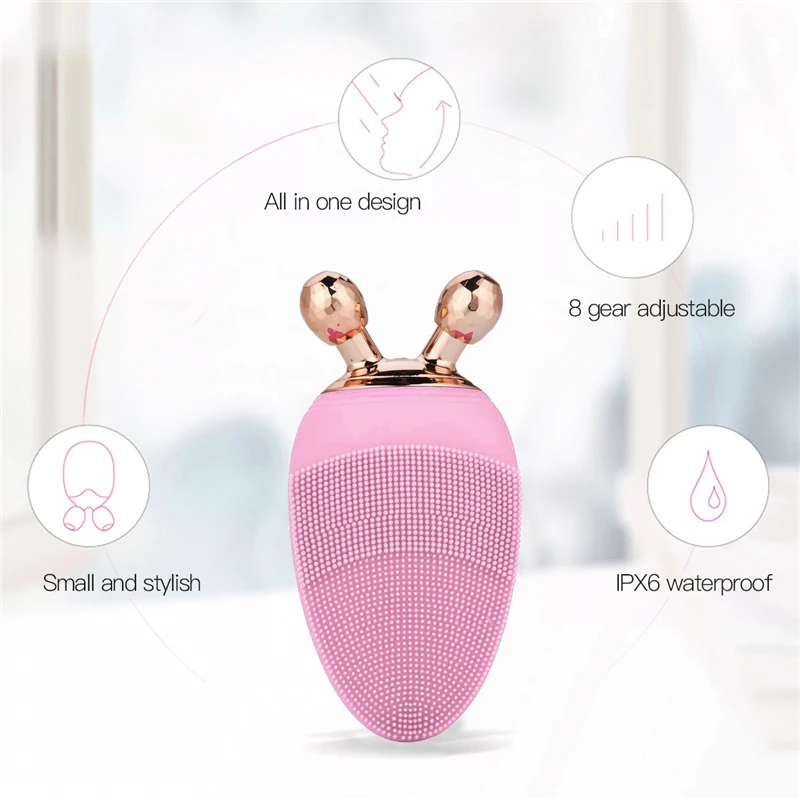 Перезаряжаемая электрическая щетка для удаления морщин на лице|Устройства