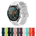 Ремешок силиконовый для смарт-часов Huawei Watch GT 46 мм, оригинальный спортивный сменный Браслет для часов, 2020