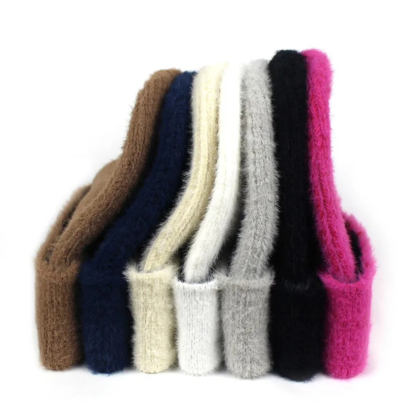 Minhui новые модные вязаные шапки с буквами для девочек зимние унисекс теплая