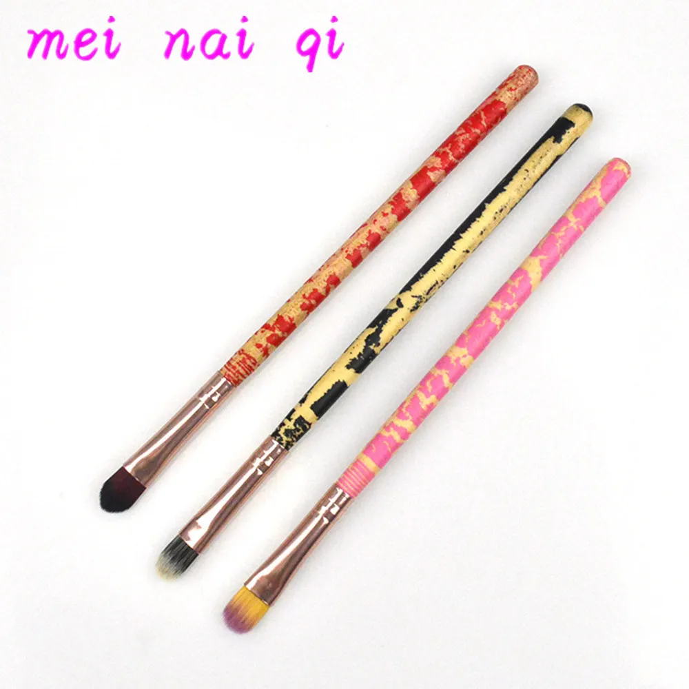 3 Цвета Профессиональные кисти для Макияжа Теней Сияющие пигментные блестящие