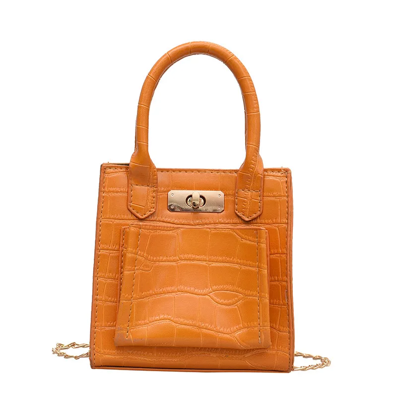 

2021 Mini Square Bag Messenger Bag Female Lock Buckle Single Shoulder Bag Designer Handbags Cross Body Bag Woman Lipstick Bag