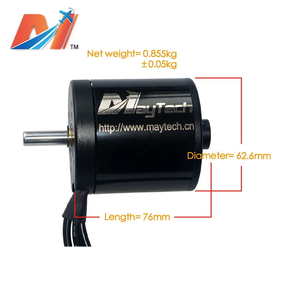 Maytech (2 шт) большой rc электрический Лонгборд бесщеточный двигатель 6374 170кв