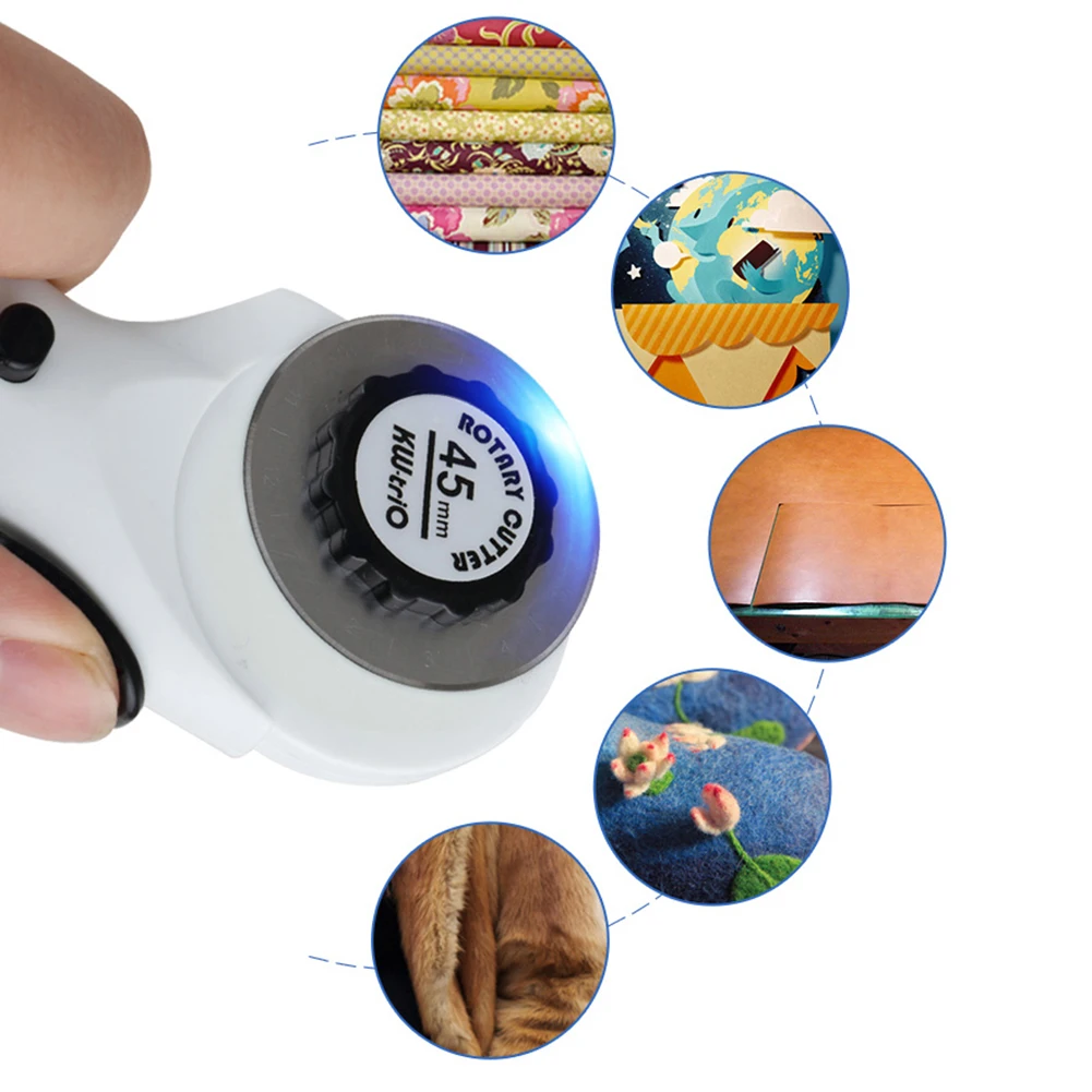 

Cloth Rotary Cutter DIY Arts Crafts Cutting Tool Patchwork Roller Wheel Round Knife Sewing Accessories Leather Paper Fabric