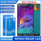 ЖК-дисплей и рамка для samsung Galaxy Note 4 Note4 N910 N910A N910F N910H, дисплей с сенсорным экраном и дигитайзером в сборе, 5,7 дюйма
