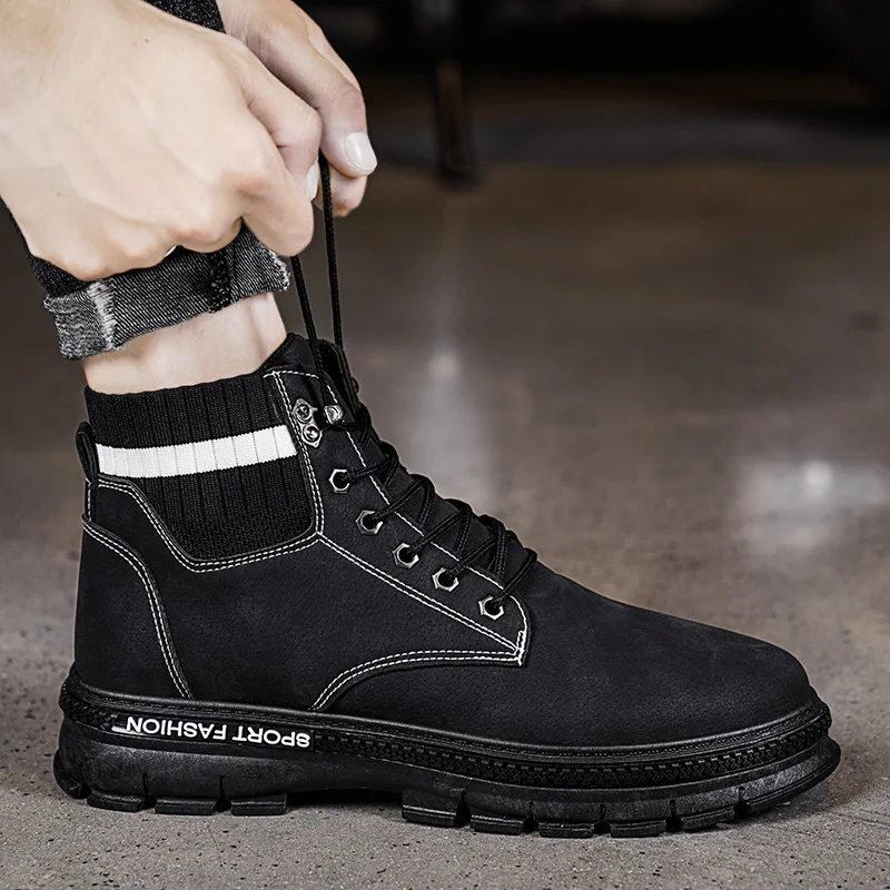 High Quality Men Hiking Shoes 2021 Winter Brand Outdoor Mens Sport Trekking Mountain Boots Waterproof Climbing Athletic Shoes