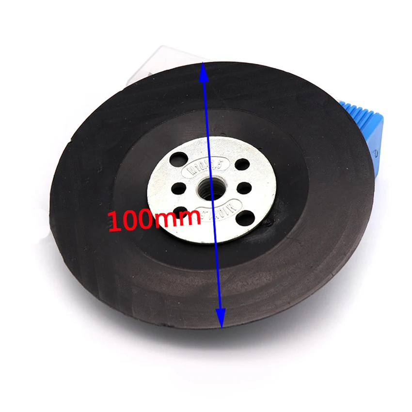 1/2/5pcs 4'' 100mm Rubber Backing Pad M10 Thread for Fibre Sanding Disc Angle Grinder | Инструменты