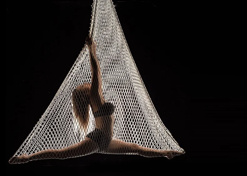 Новинка комплект для аэройоги гамака качели веревка йоги цветные градиентные