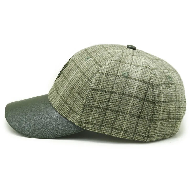 

2021 new spring and autumn British style high grade wool baseball cap