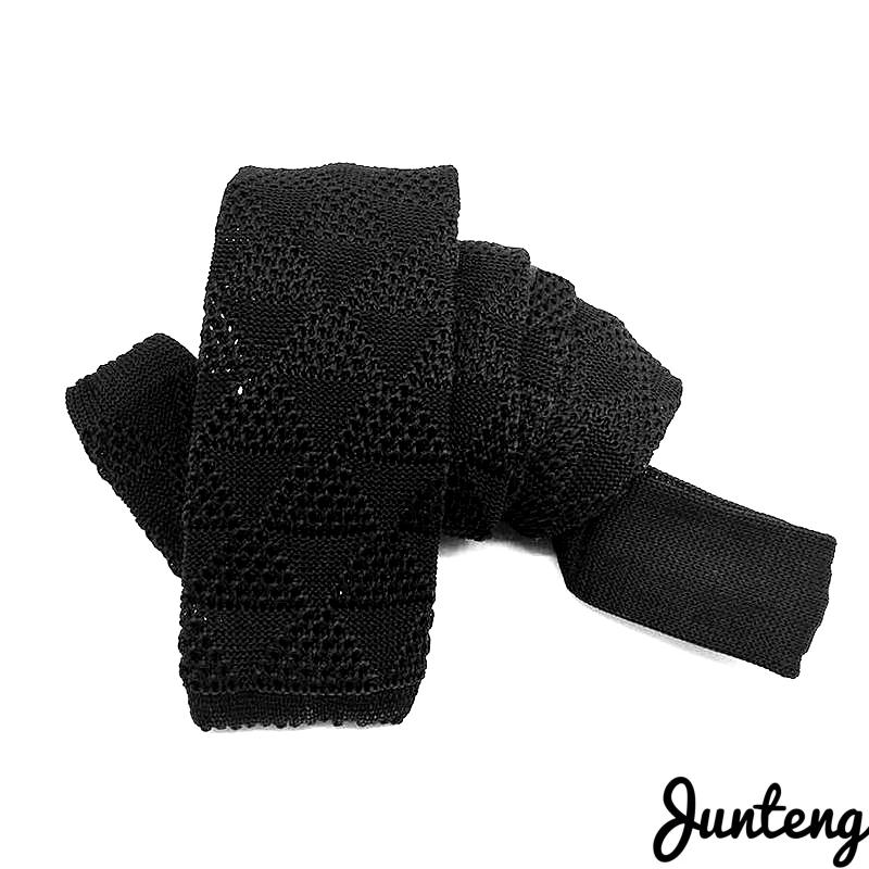 Модный мужской вязаный галстук классический геометрический Узкий Тонкий тканый