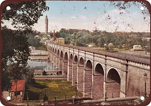 

High Bridge New York Retro tin sign nostalgic ornament metal poster garage art deco bar cafe shop