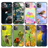 animal parrot bird silicone cover for apple iphone 12 mini 11 pro xs max xr x 8 7 6s 6 plus 5s se phone case