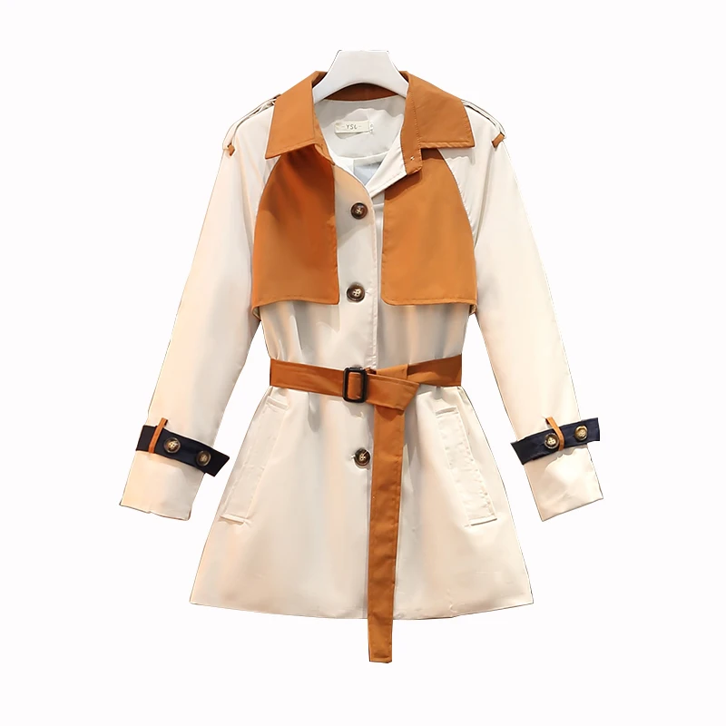 

2021 Fashion Fall/Winter Plus Women's Short Coat Style Fashion Long Sleeve Button Lace Full jacket with pockets