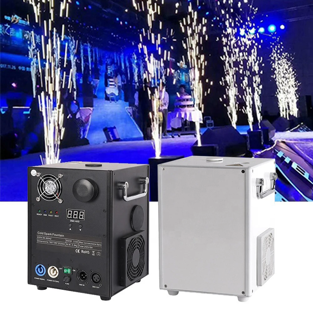 

650W Cold Spark Firework Machine For Wedding Celebration DMX And Remote Control Spark Fountain Sparkular Machine Dj Equipments