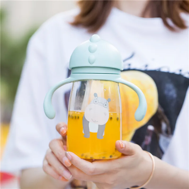Детская бутылка для воды Сиппи чашка мягкий носик с ручкой слинг соломы анти