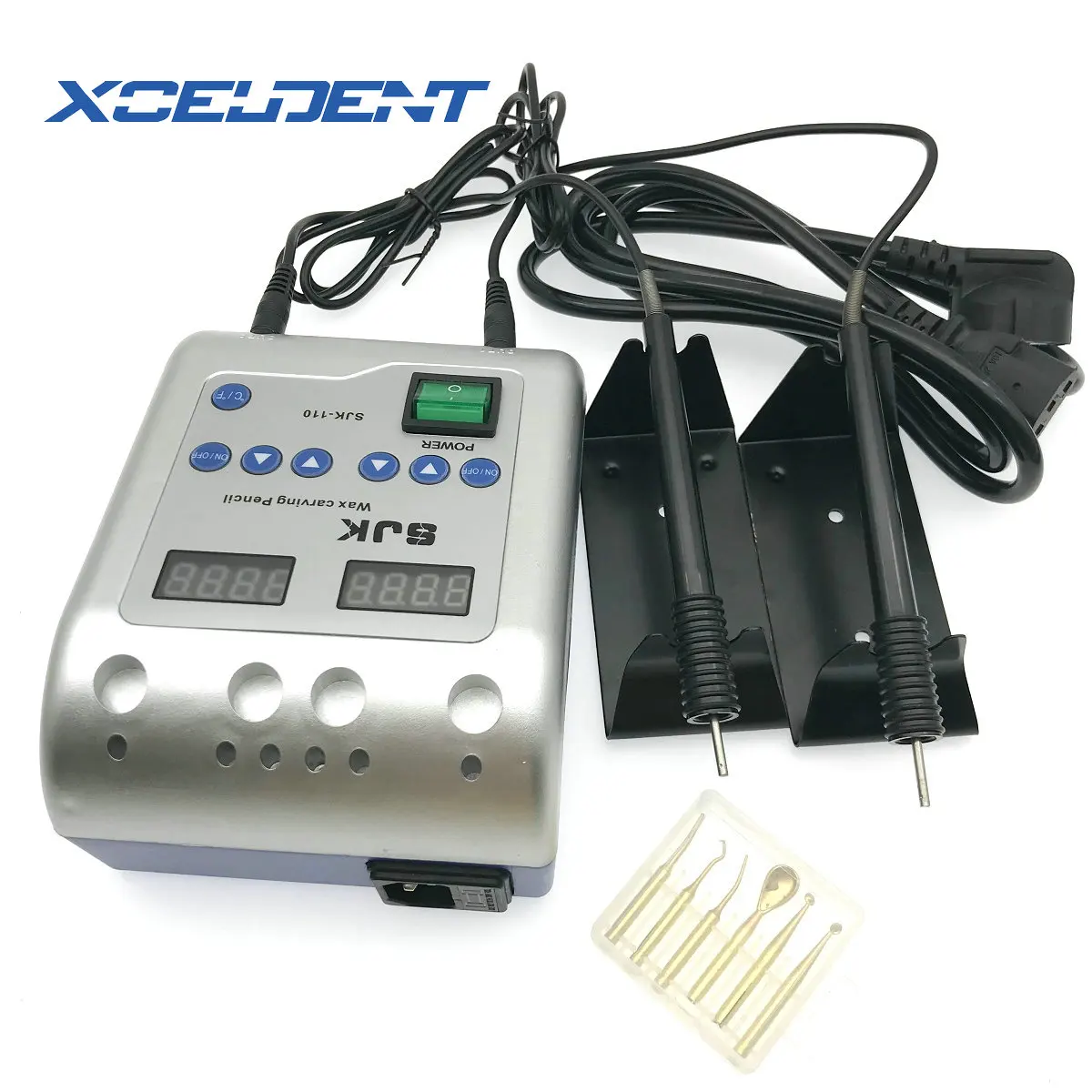 

Dental Lab Electric Waxer Carving Knife Contain 6 Wax Tips+2 Pens/Pot Hot Sale Dentistry Tools
