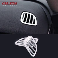 2pcs abs matte car dashboard front small air conditioner outlet ac vent cover trim styling for buick encore opel mokka 2016 2017