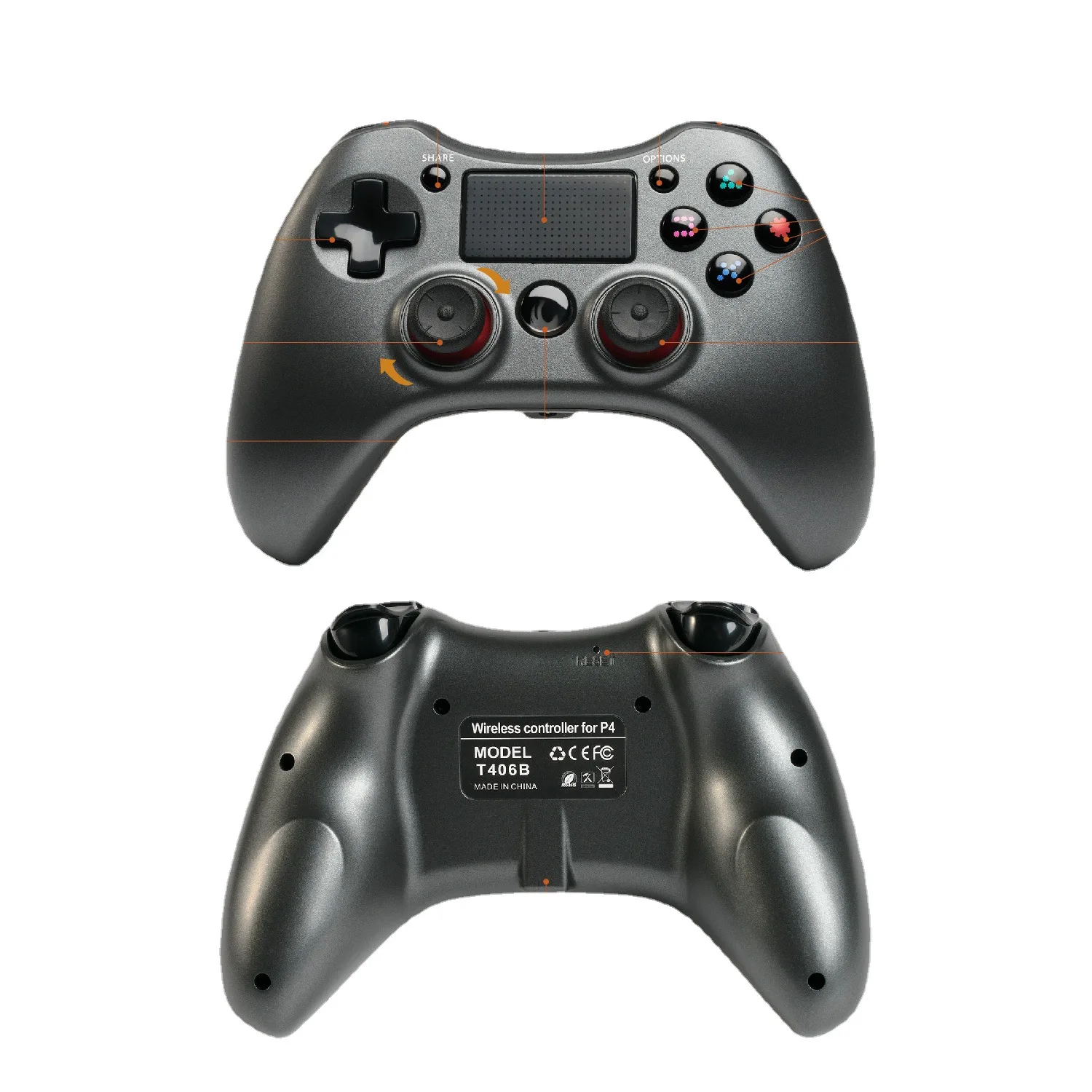 

Wireless Controller for PS4 DualShock for PS4 PS3 PC Android TV