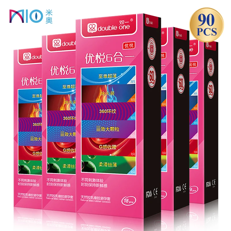 MIO презервативов 6 видов пикантная обувь из натурального латекса контрацепции