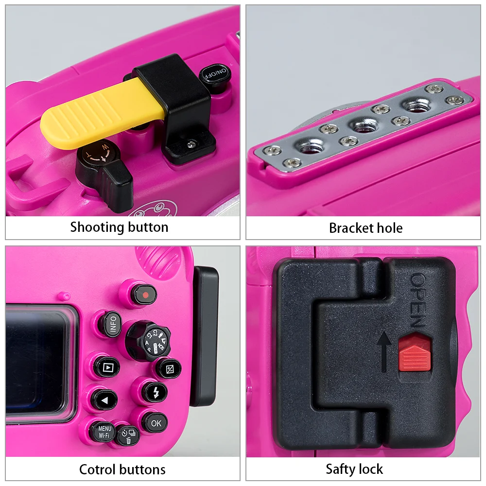 値段 60メートル/195ft防水ボックス水中ダイビングオリンパスTG4 TG3 TG-4 TG-3バッグ保護ケースカバーピンク