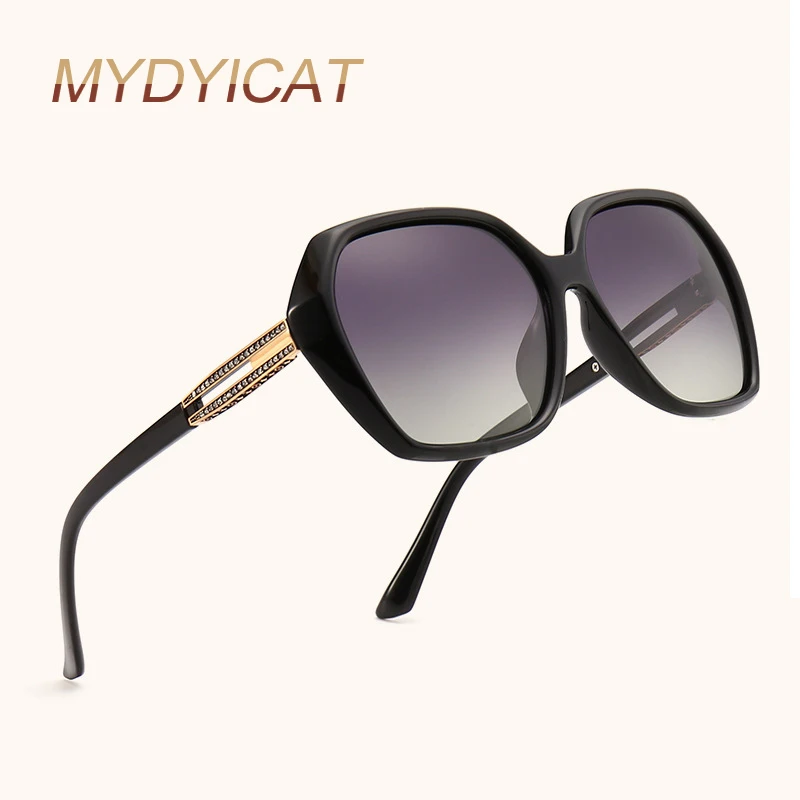 Женские квадратные поляризационные очки брендовые дизайнерские зеркальные для