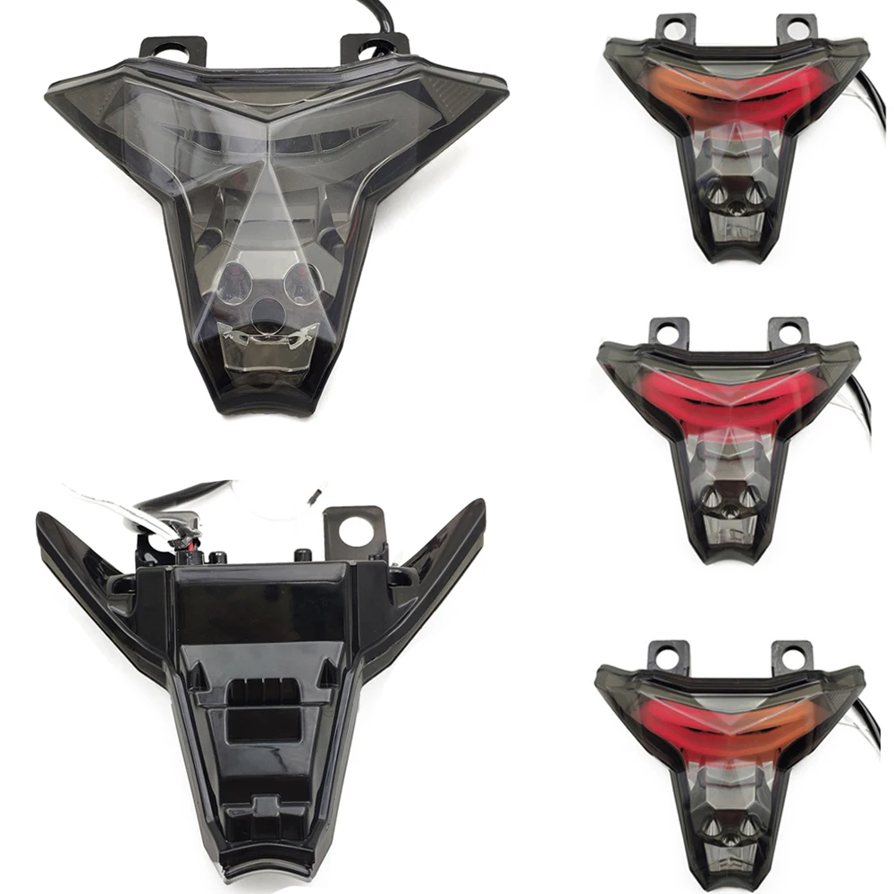 

For Kawasaki Ninja 400 ZX-10RR 2017-2020 Motorcycle LED Integrated Tail Light Taillight Red Stop Rear Lamp Turn Signals Light