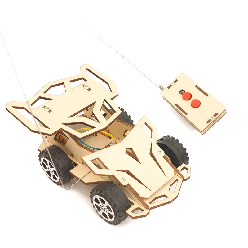 Elementary School Education Science Experiment Wooden DIY Manual Remote Control Car Assembly Toy Material Package | Дом и сад