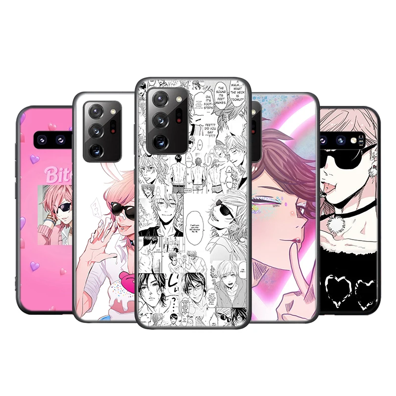 

Anime Yarichin Club Silicone Cover For Samsung Galaxy S20 FE Ultra S10 S10E Lite S9 S8 S7 S6 Edge Plus Phone Case