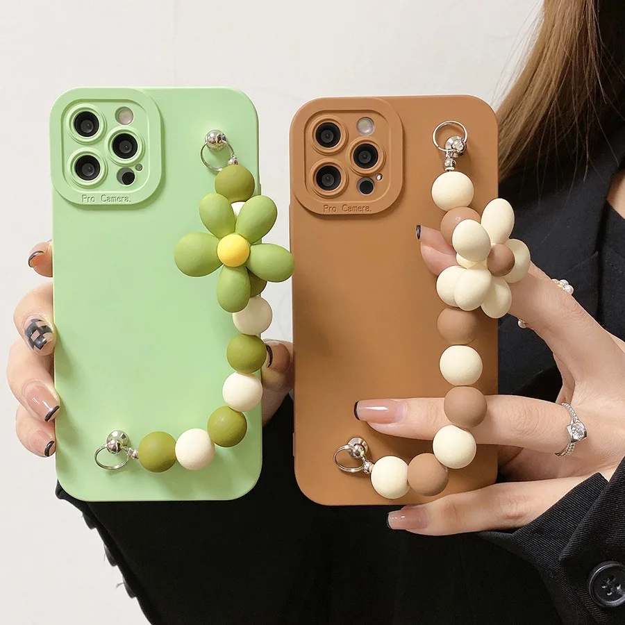 

Case For iPhone 13 Pro Case New Design Soft Full Cover Wristband Funda Coque For iPhone 12 11 Pro Max XR X XS Max 7 8 Plus Case