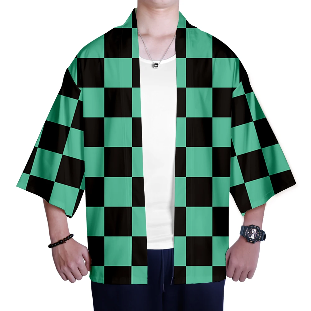 Новое кимоно Demon Slayer Kimetsu no Yaiba для мужчин/женщин модное повседневное кимоно Harajuku стиль кимоно унисекс Одежда