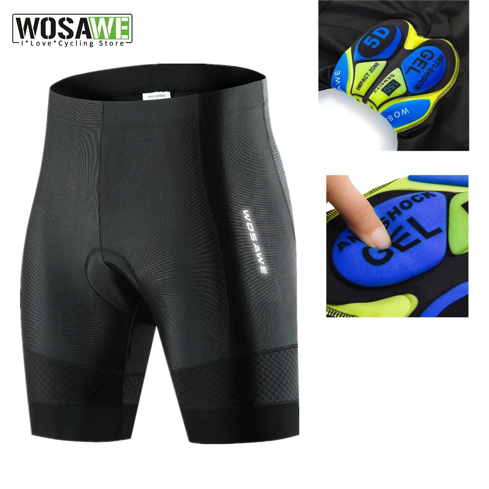 

WOSAWE Coolmax 5D Padded Cycling Shorts Men Women Shockproof MTB Bicycle Shorts Summer Road Bike Shorts Ropa Ciclismo Tights