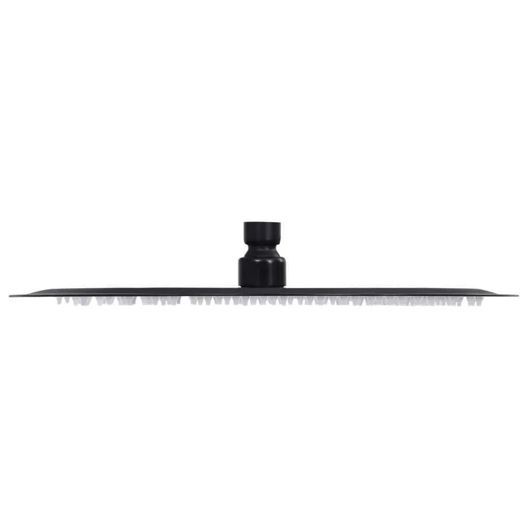 

8 Inch Shower Head Bath Black Connector High Pressure Rain Replacement
