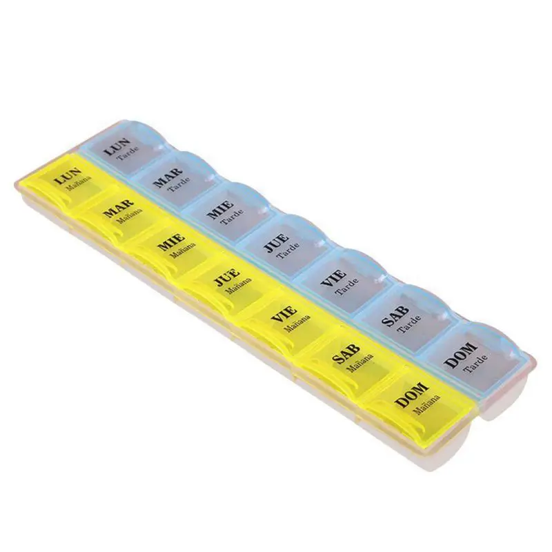 Новое поступление Еженедельник 7 дней планшет препараты 14 слотов для хранения