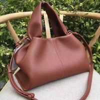 luxury brand designer vintage style large hobos women bag genuine leather shoulder handbag