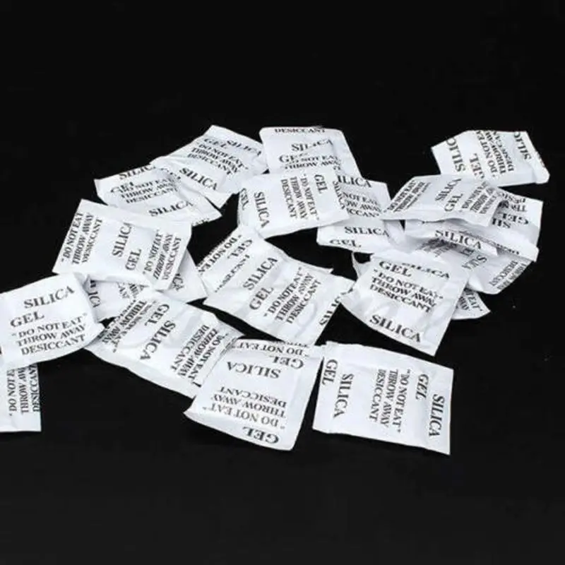 

100 Packets Lot Silica Gel Sachets Desiccant Pouches Drypack Ship Drier Drop Ship High Quality, Safe To Use High Sales