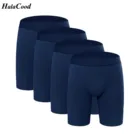 Трусы-боксеры мужские хлопковые, модное пикантное длинное нижнее белье, большие размеры, 4 шт.лот