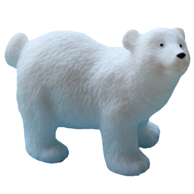 Медведь полярная модель ледника сцены маленький медведь миниатюрное животное