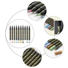 10 цветов, мягкий наконечник, металлический цветной маркер для рисования, металлические рандомные маркеры для рисования на бумаге, керамике, краске, стекле