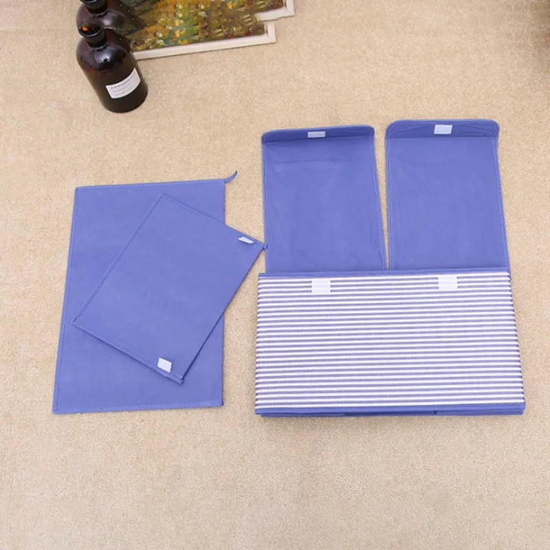 

Cotton And Linen Double-layer Non-woven Storage Box Daily Necessities Fabric Desktop Storage Storage Box