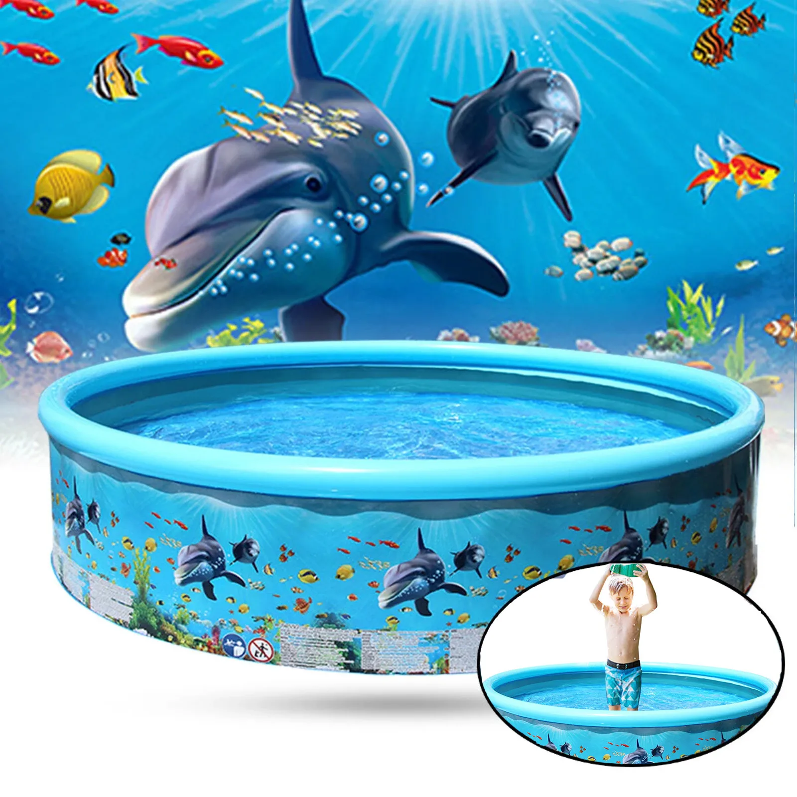 

Inflatable Swimming Pool Summer Baby Kids Toy Paddling Play Children Round Basin Bathtub Kids Outdoors Sport Play Pool C6